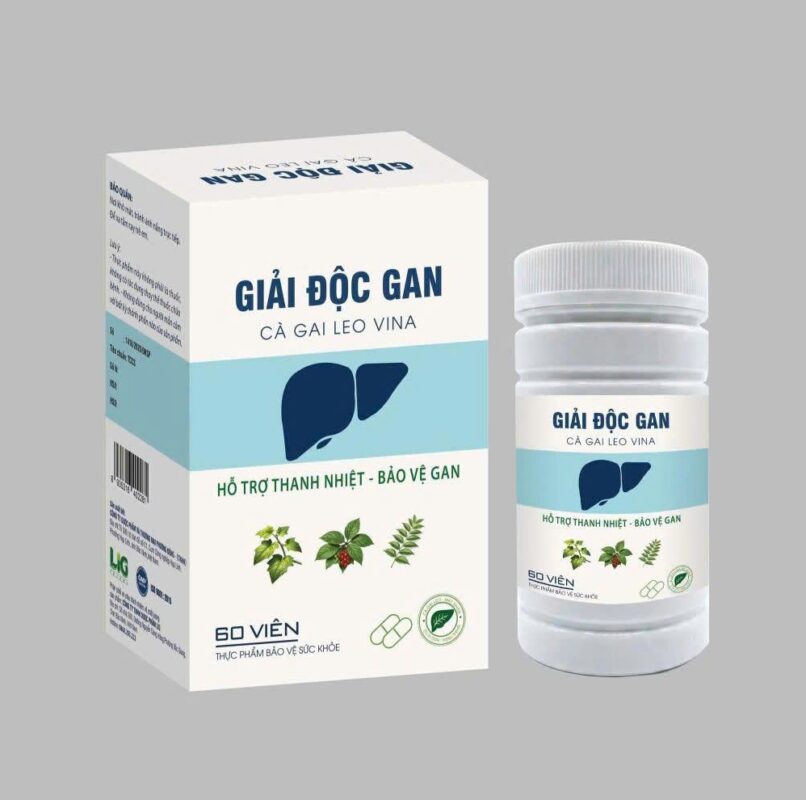 Giải độc gan Cà gai leo Vina (Trắng)
